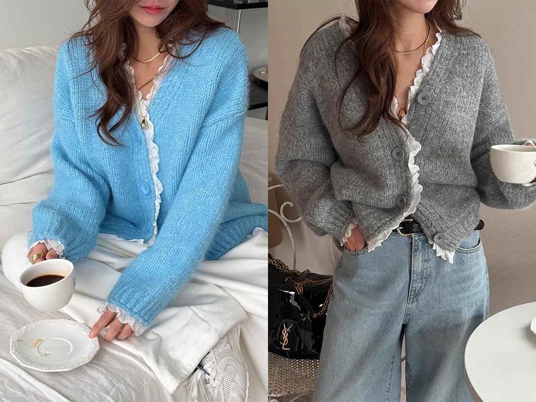 치텐드 레이스니트가디건(H01)