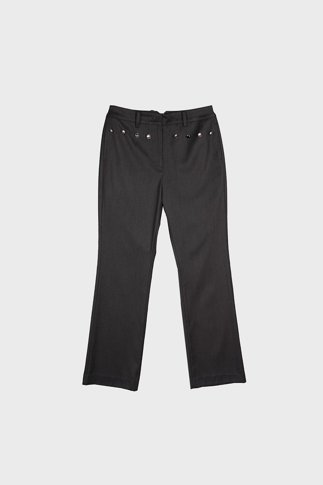 4 BUTTON SEMI FLARED PANTS
