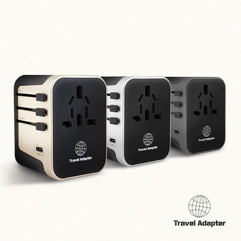 트래블어댑터 해외 여행용 멀티탭 USB 5포트 고속충전 해외여행 멀티 어댑터