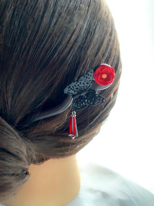 🎁친구선물🎁동백꽃🌺나무비녀