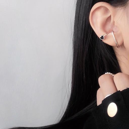 ️추천🖤블랙하트이어커프/귀찌