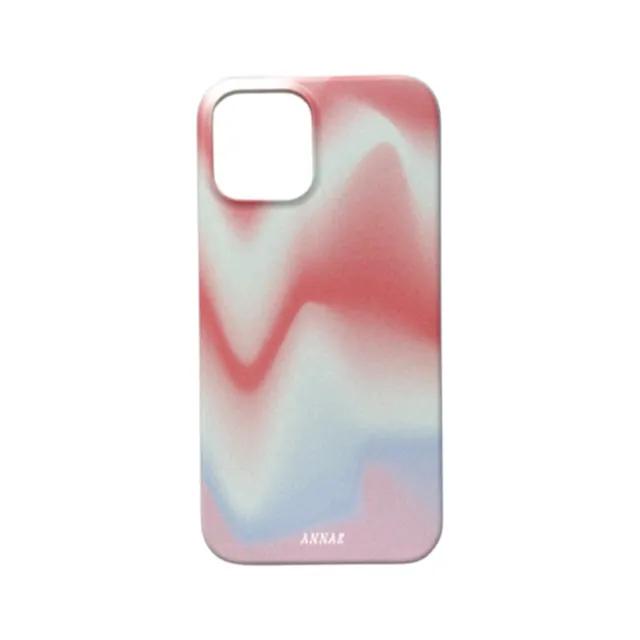 [red squiggly gradation hard case] 레드 유니크 그라데이션 빈티지 아이폰 갤럭시 하드케이스