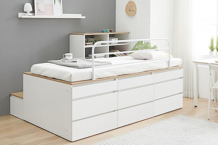 조이 수납침대 서랍형 공간활용 멀티수납 벙커침대