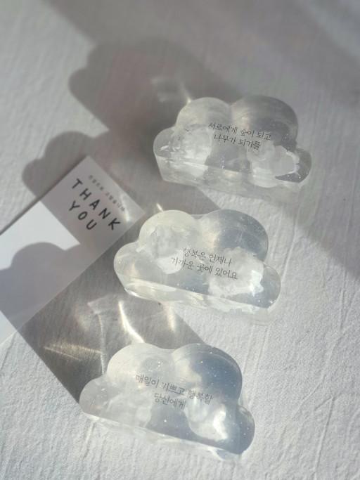 향기팡팡 맑은 하늘 구름비누