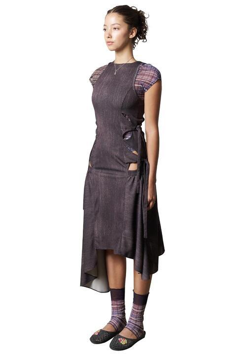 Arum Cutout Dress, Slate