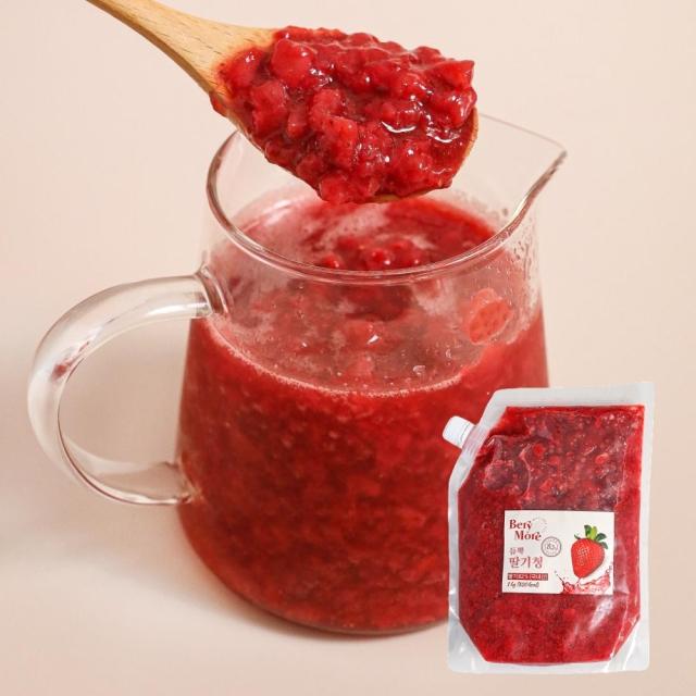 [★특가] 딸기폭탄! 논산딸기 82% 듬뿍 딸기청 1kg