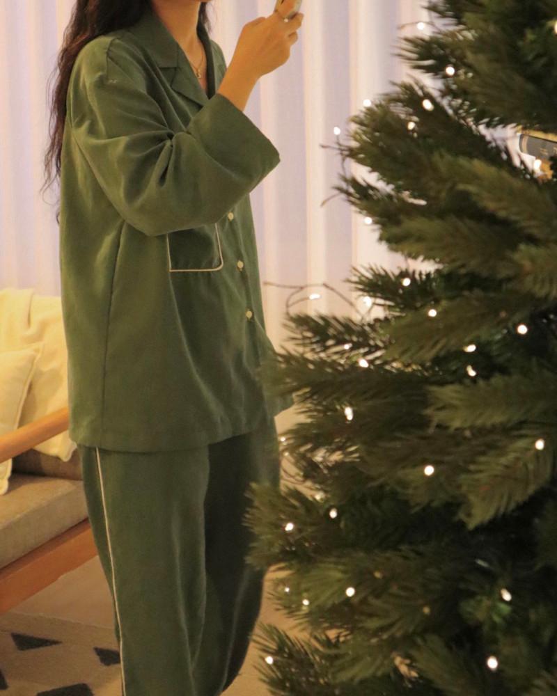 owns 오운스 빈스 파자마 세트 부드러운 잠옷 홈웨어 (3col)