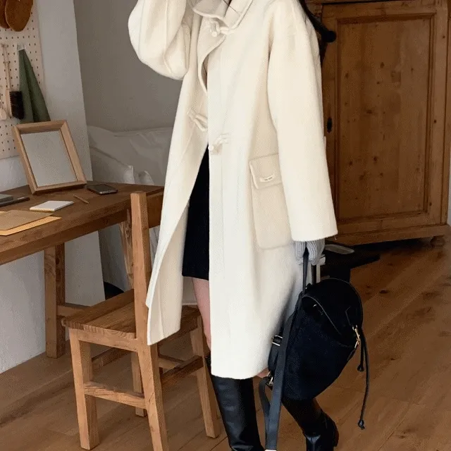 떡볶이핸드메이드코트(2color)떡볶이코트 롱코트 울코트