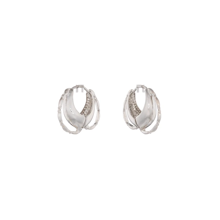 FOOTBOARD EARRING SILVER