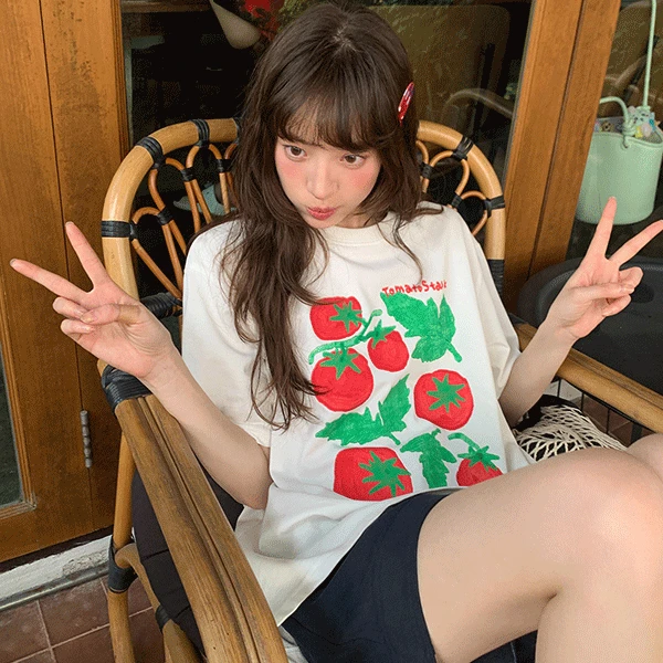 [오늘출발/인기급상승/러블리] 에토 라운드 반팔 티셔츠