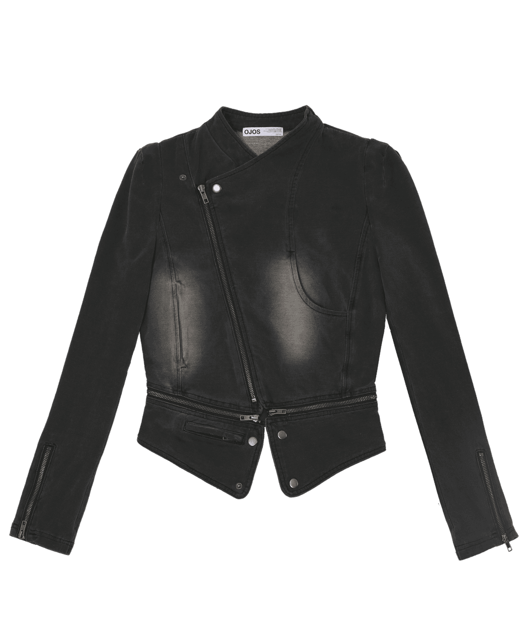 Span Denim Rider Jacket / Charcoal