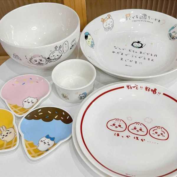 먼작귀 치이카와 굿즈 세라믹 식기 그릇 접시