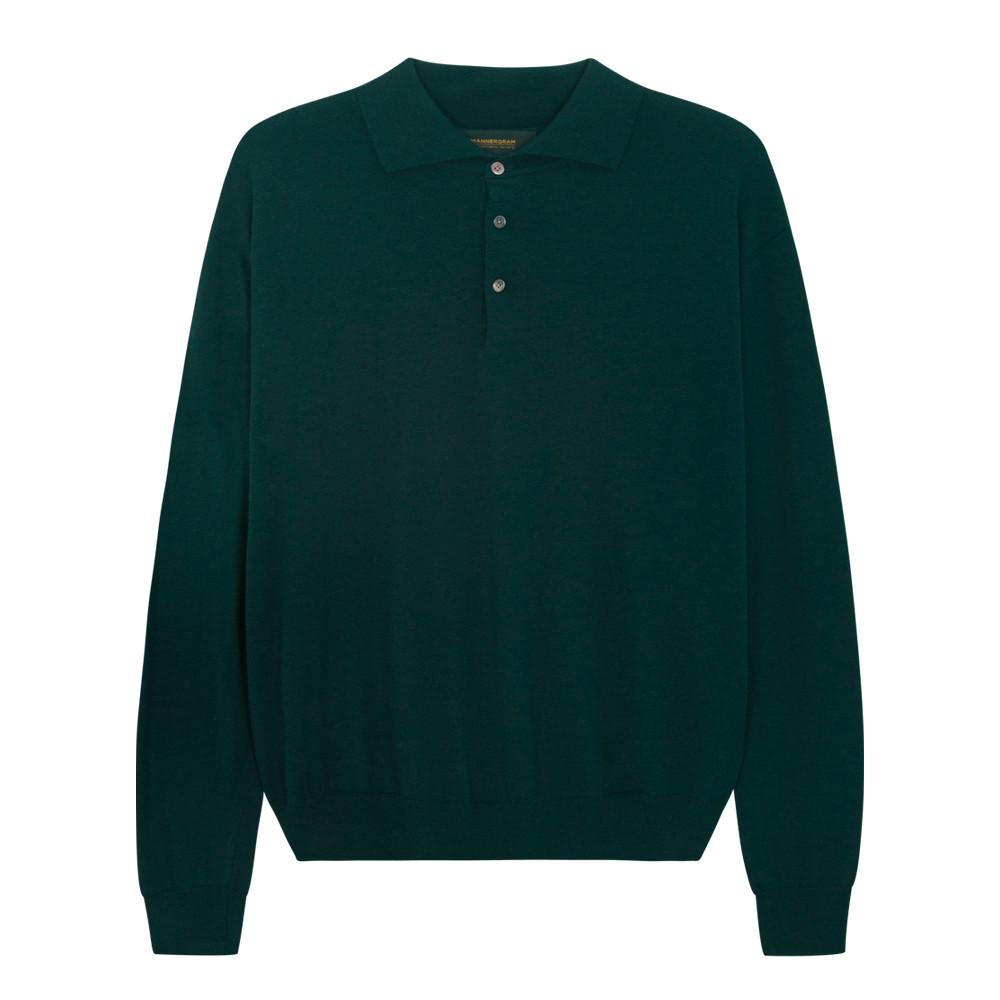 하이게이지 캐시미어 카라니트 다크그린