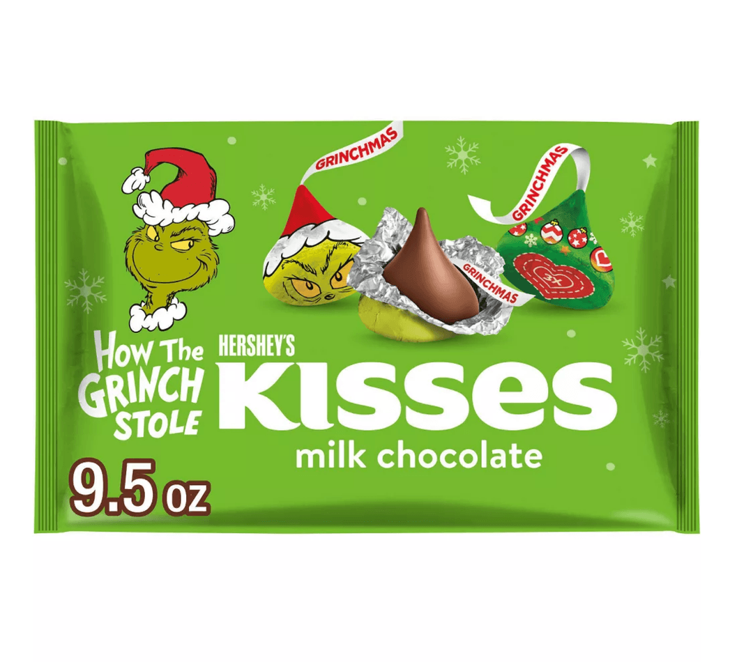 HERSHEY'S Kisses Christmas Grinch Milk Chocolate Candy - 9.5oz