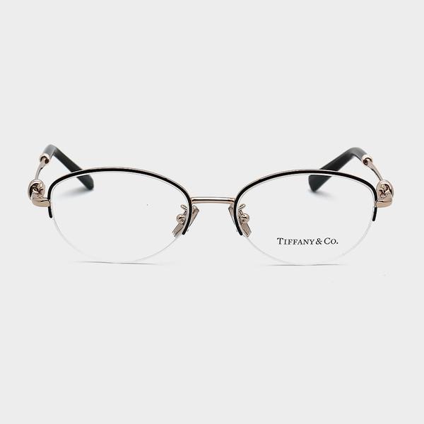 티파니 TIFFANY TF1171D 6164 검정골드  사각 무테 안경