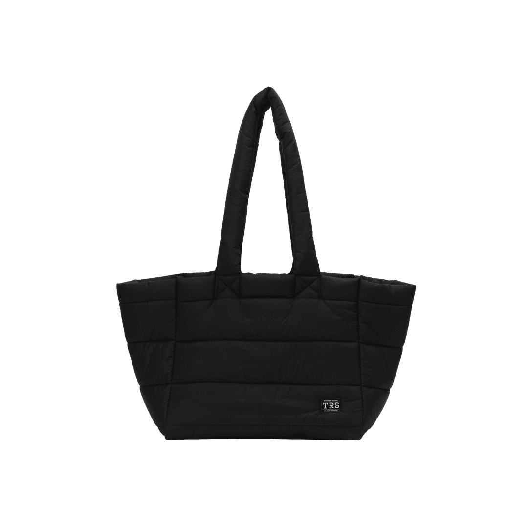 4nd)PADDED MEDIUM TOTE BAG, BLACK