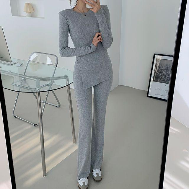 엔돌핀 패드언발티 부츠컷팬츠 세트