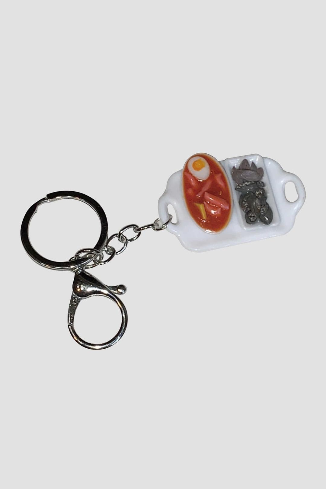 Tteokbokki & sundae keyring