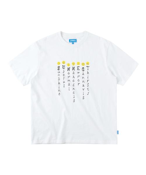 써넥트(SUNNECT)  Emoji Tee - White - 사이즈 & 후기 | 무신사