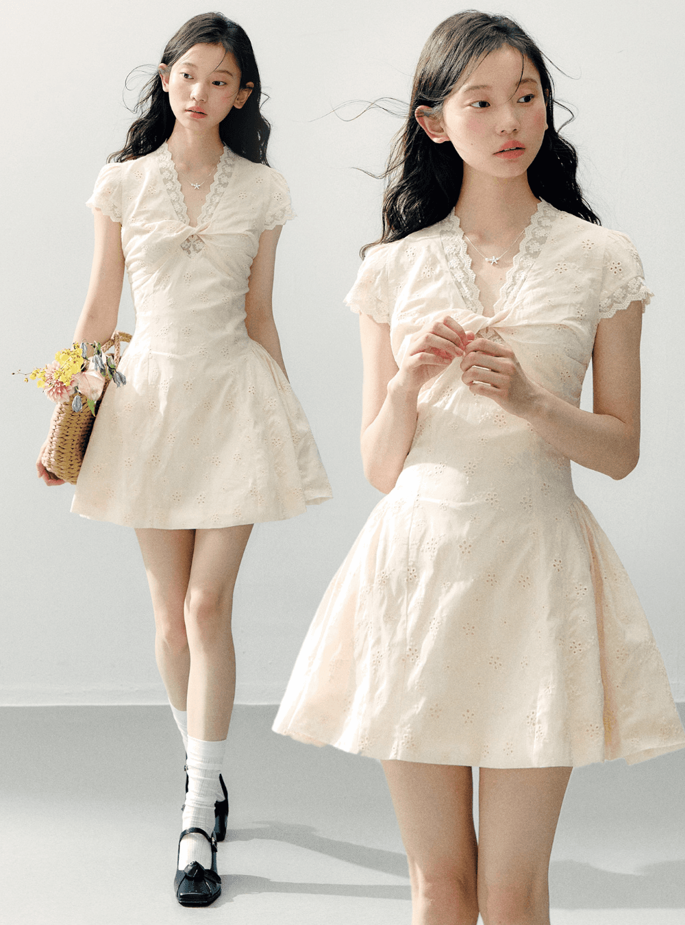 Jasmine Moss Bloom Lace Dress
