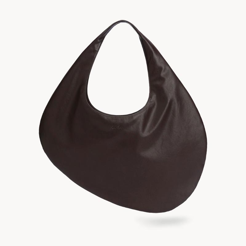 벤앤쿠 Pebble Shoulder Bag - Rich Brown