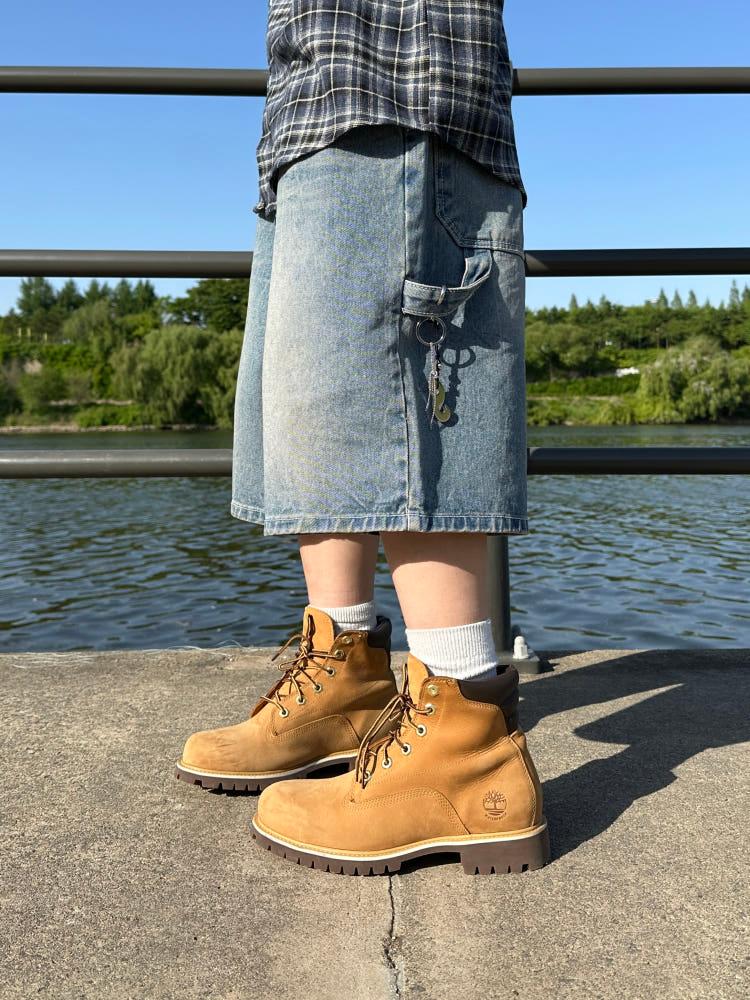 홉스 카펜터 버뮤다 데님팬츠