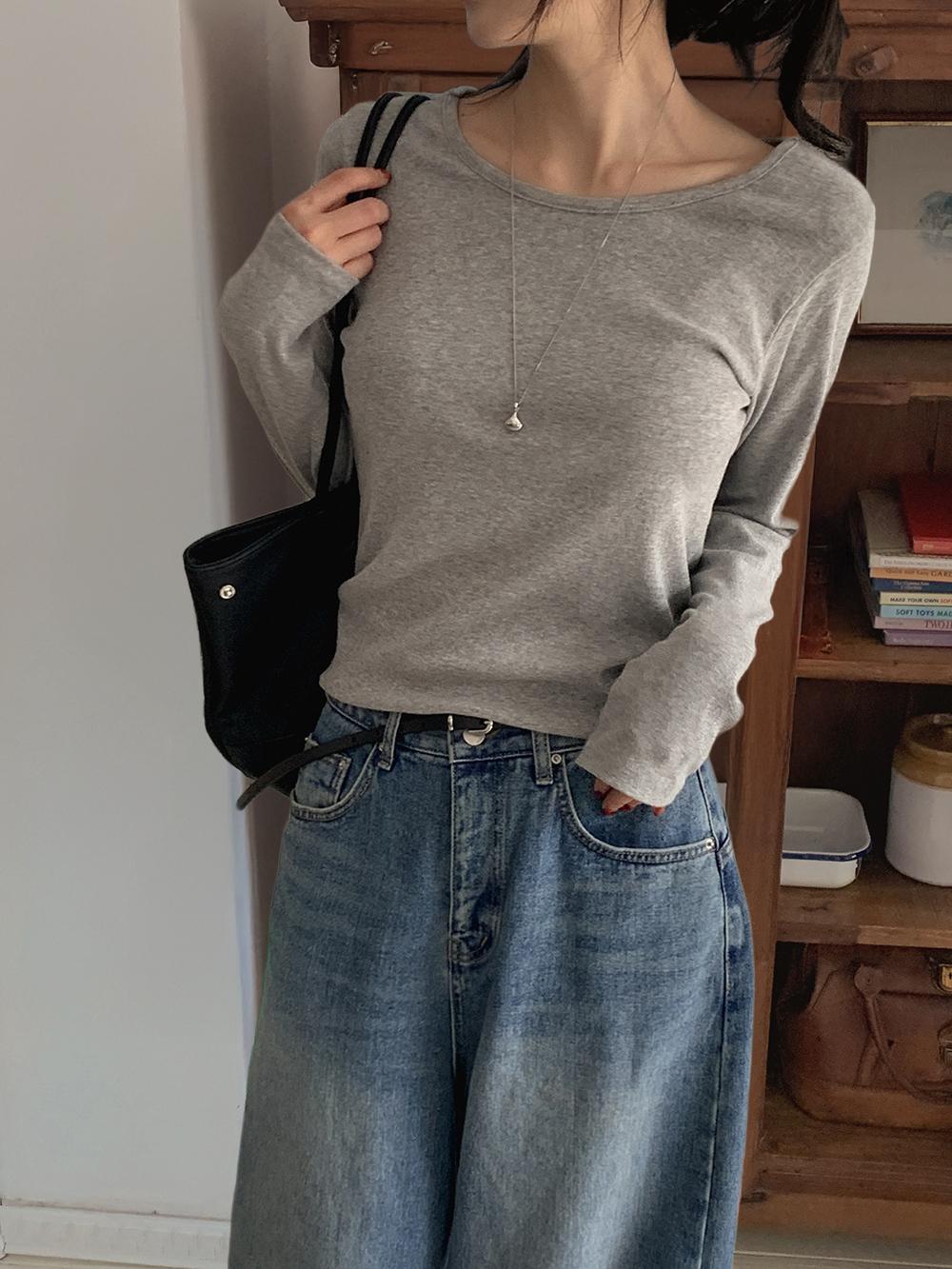 프렌치오브 [21만장돌파/루즈핏추가!]샌딩 라운드넥 티셔츠 (반팔/긴팔ver)(12color)