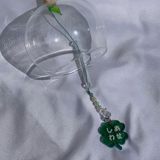 🍀행운 네잎클로버 후우링 유리풍경🎐 집들이선물 생일선물