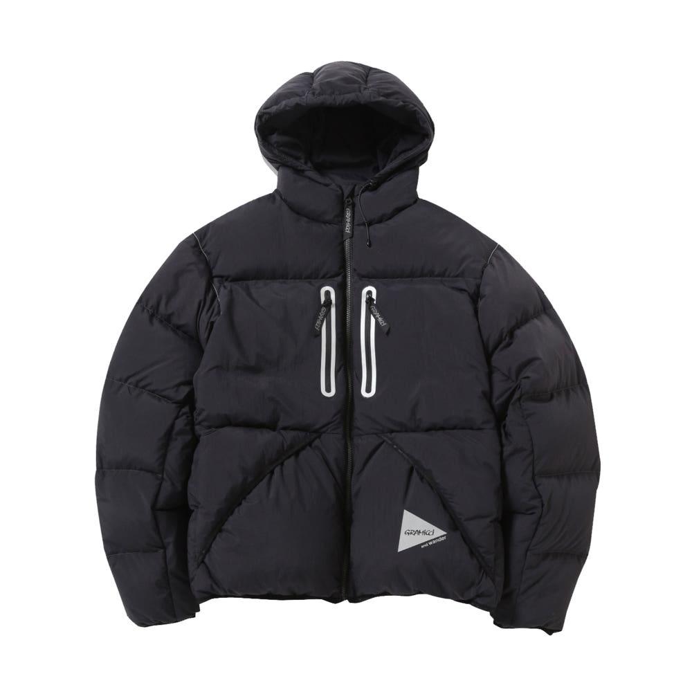 [국내배송] AND WANDER X GRAMICCI DOWN JACKET - BLACK 앤드원더 X 그라미치 다운 자켓