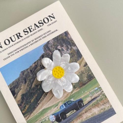 데이지 자개 반묶음 집게핀