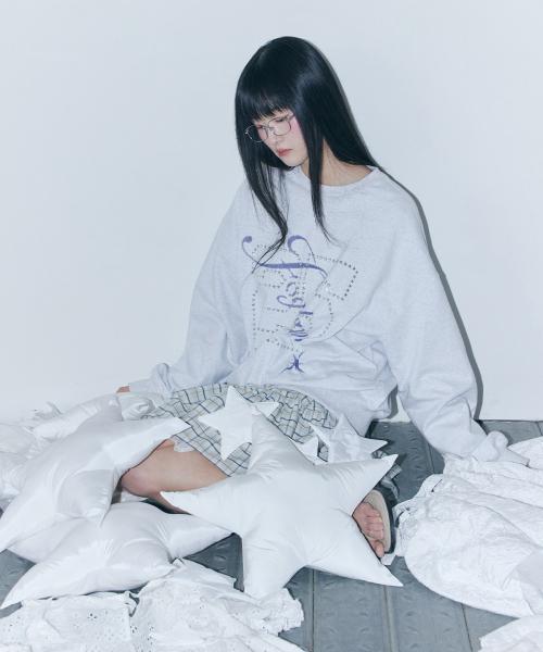 25 Star Stud Sweatshirt (melange grey)
