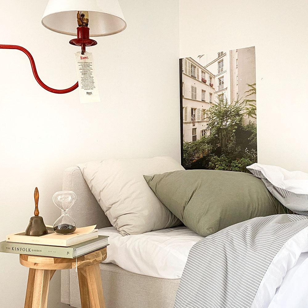 베이직 베개커버 - 아이스 그레이/ 라이트 카키