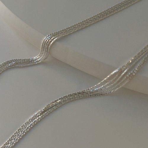 [92.5 silver]콰이너리 스파크 실버목걸이