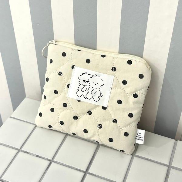 Heart cushion pouch_dot