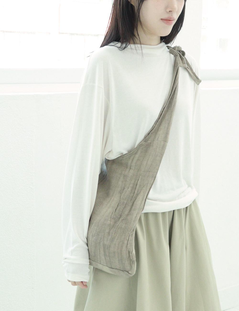 modal drape mock neck T