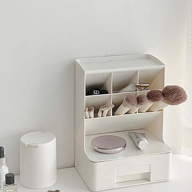 화장품 브러쉬 책상 데스크 오거나이저 연필꽂이 필기구 수납정리함