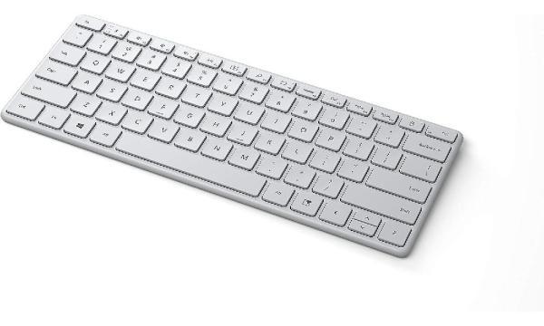 마이크로소프트 디자이너 컴팩트 키보드 슬림 블루투스 무선키보드 화이트