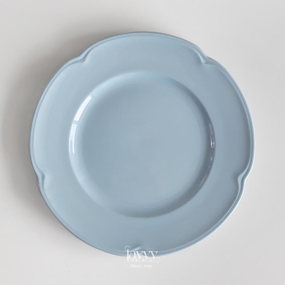 존슨브라더스 그레이다운 블루 샐러드 플레이트 빈티지 접시