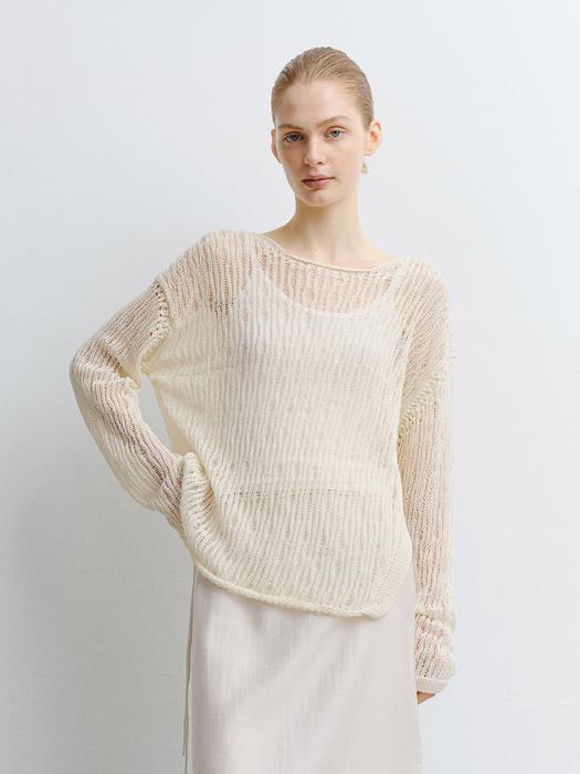 TFR LOOSE FIT NETTING KNIT_3COLORS