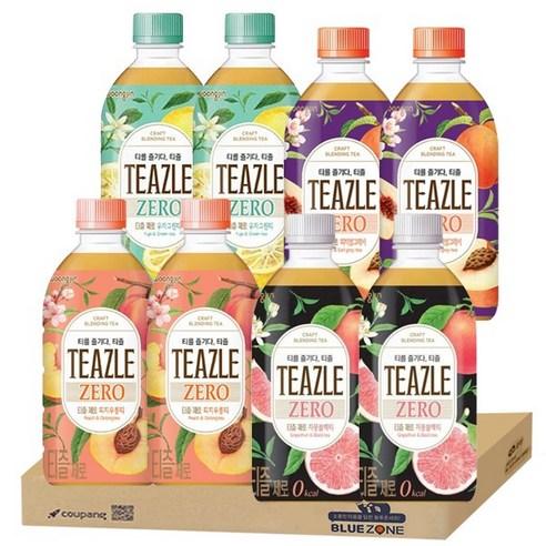 블루존 티즐 제로4종12개입 세트 (우롱티3+유자그린티3+자몽블랙티3+피치얼그레이3)