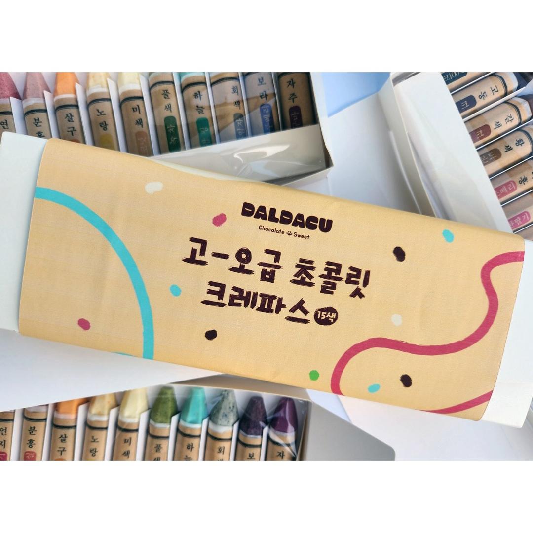 달다쿠 먹는 크레용 초콜릿, 120g, 1개