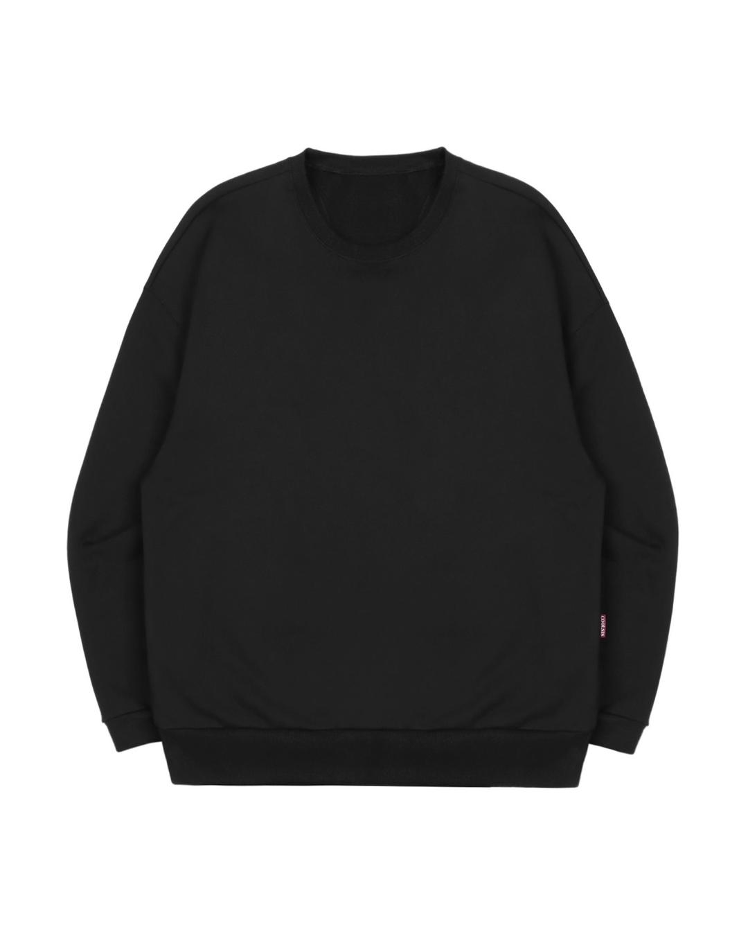 CS BACKCUT SWEATSHIRT-054 (BLACK)