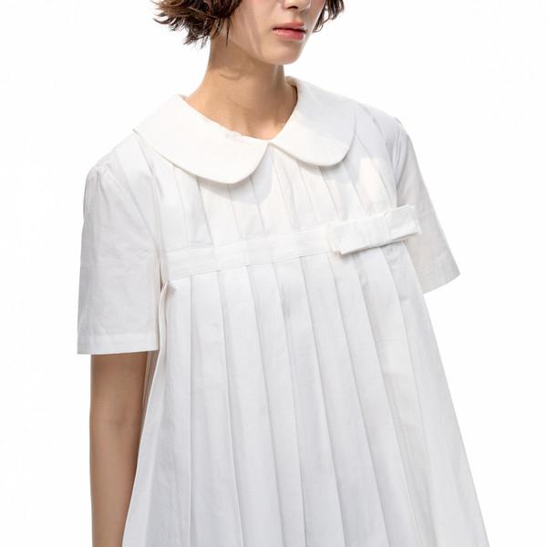 RN Japanese Teenage Elite Doll Collar Pleated Short Sleeve Shirt