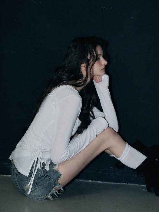 더블 스트랩 레이어드 슬리브리스 탑 세트 [2COLOR]