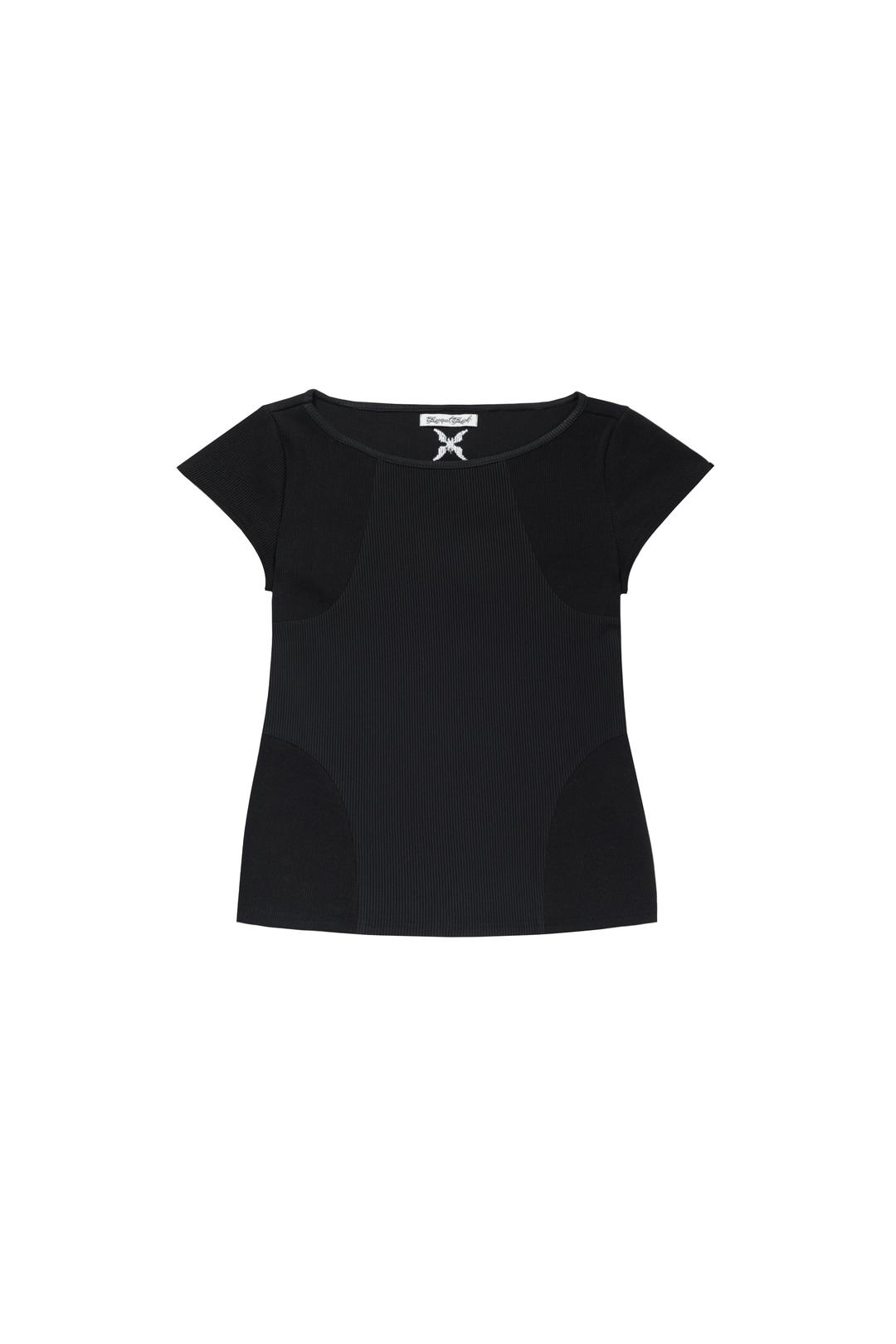 Cross shattered tee (Black)