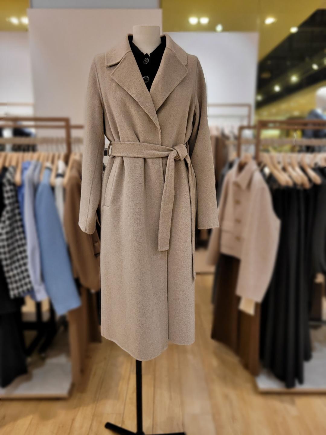 [라인 어디션]LINE(N707) 핸드메이드 울 벨티드 코트(NGHHMK9900)