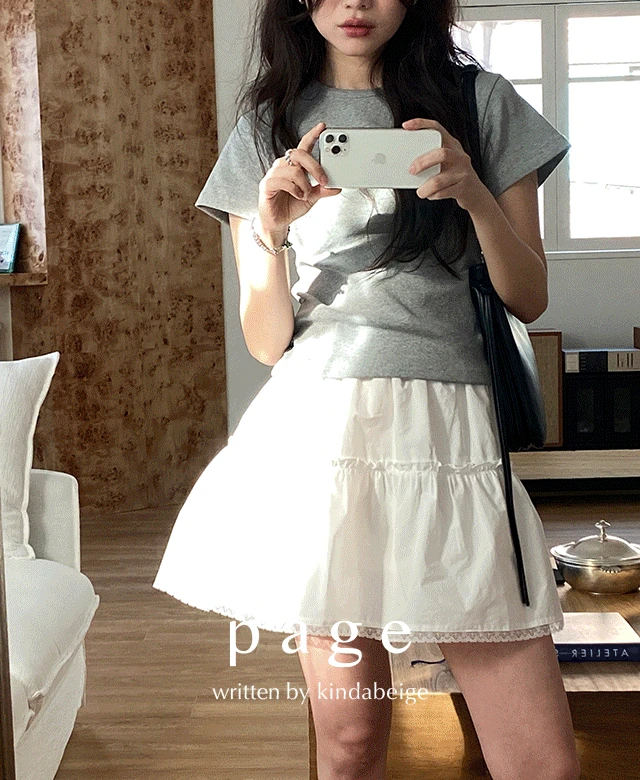 [page] 버디 크롭 티셔츠 (4color)