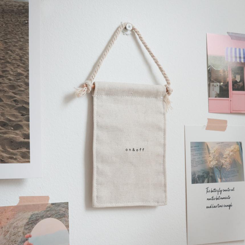 자체제작 스위치 가리개 보일러 가리개 세트 (로프+우드막대+패브릭 천)