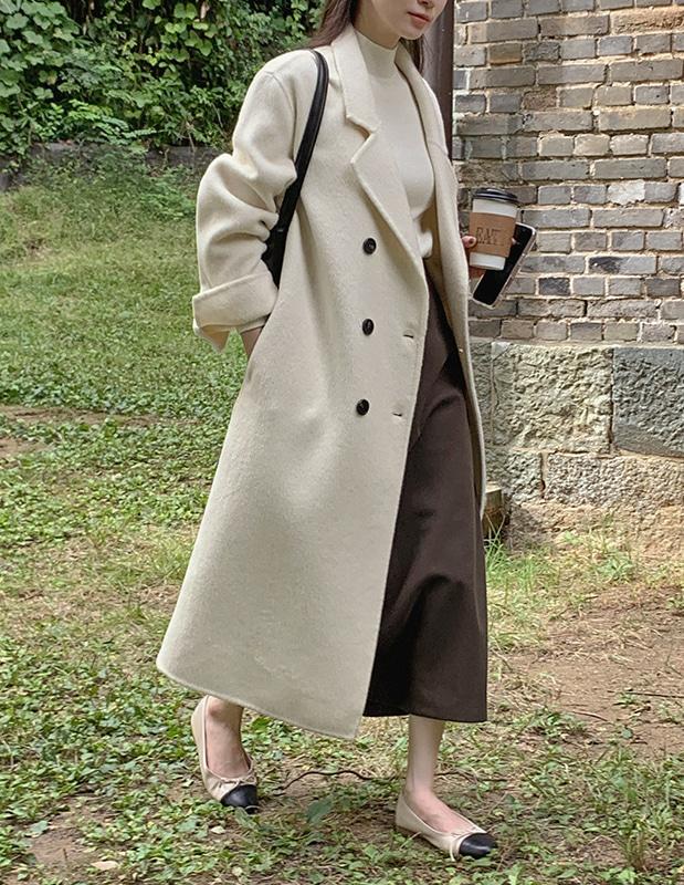 [더블롱코트] 오늘출발 #MADE [tct0121] 체인트 더블 테일러드 벨트 핸드메이드 코트(벨트롱코트,롱코트,핸드메이드롱코트,더블코트,데일러드코트,겨울코트)