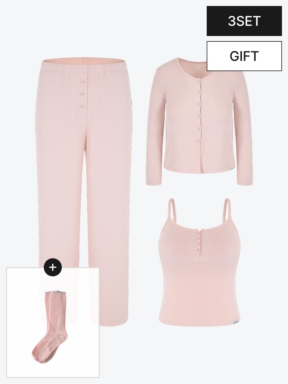 [3종 PACK] 에센셜 브라탑&가디건&롱팬츠
